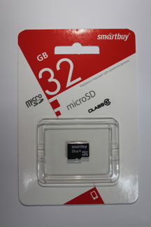 Smartbuy microSD 32GB 10 class без адаптера