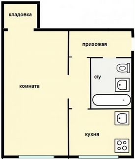 1-к квартира, 32 м², 3/3 эт.
