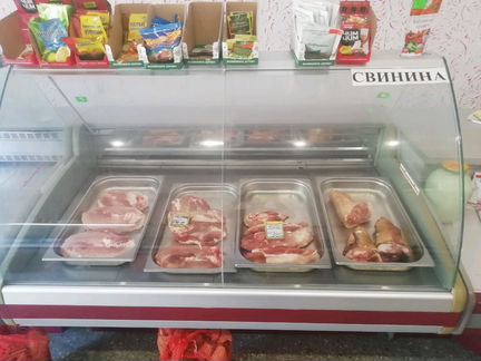 Холодильники витриные для мясо и полуфабрикат