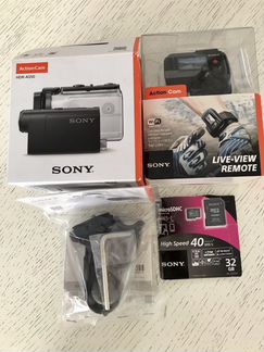 Экшн-камера Sony HDR-AS50 новая с комплектом доп о