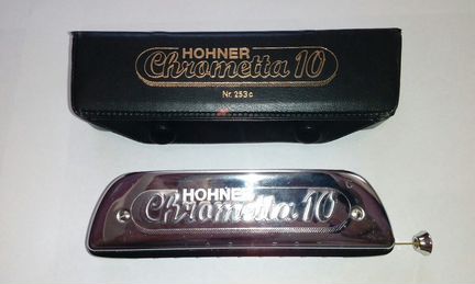 Губная гармошка хроматическая Hohner Chrometta 10