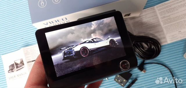 Видеорегистратор с 3 камерами Full HD 1080P + WDR