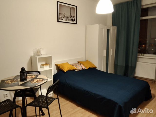 

Квартира-студия, 28 м², 2 кровати