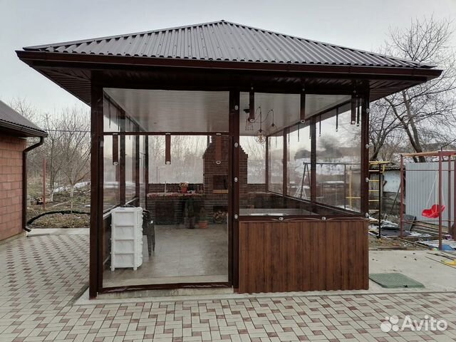 Мягкие окна для беседки