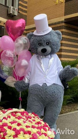 Ростовая кукла Мишка Тедди,поздравления