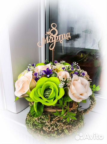 Цветочная композиция в кружке