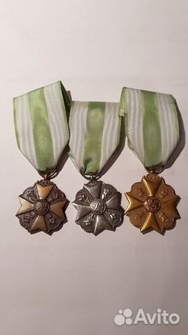 Бельгия. Лот из 3-х медалей за гражданские заслуги