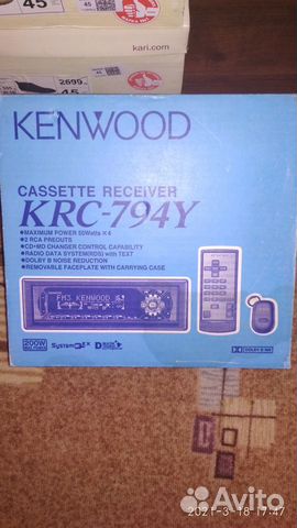 Автомагнитола kenwood KRC - 794Y