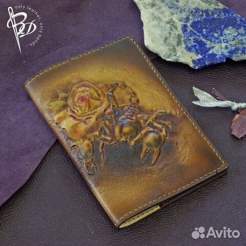 Кожаная обложка на паспорт, автодокументы, военник