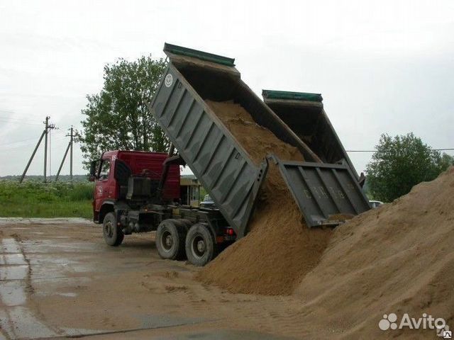 Песок, щебень с доставкой