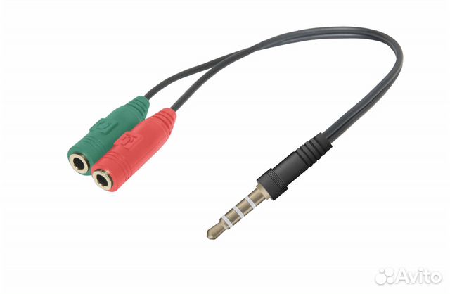 Переходник Jack 3.5 на 2xJack 3.5, Defender