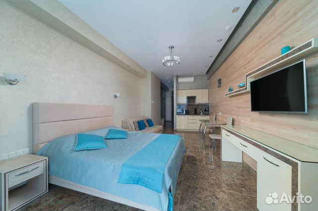

Квартира-студия, 48 м², 2 кровати