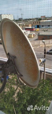 Спутниковая антенна бу с приёмником