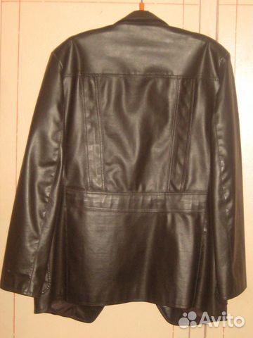 Пиджак из кожзама, размер 48-50 р (L), б/у