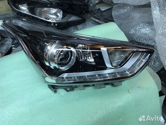 Фара левая и правая Hyundai Creta LED серая оканто