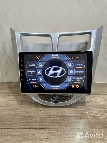 Магнитола Hyundai Solaris 1 Android