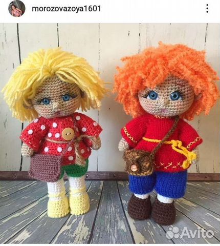 Вязаные игрушки. Интерьерные куклы
