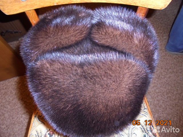 Норковая шапка мужская 55 64