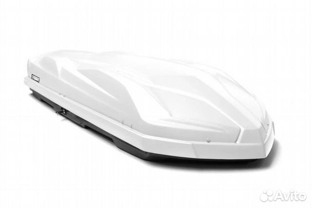 Автомобильный бокс cybort F1 410л. белый Metallic