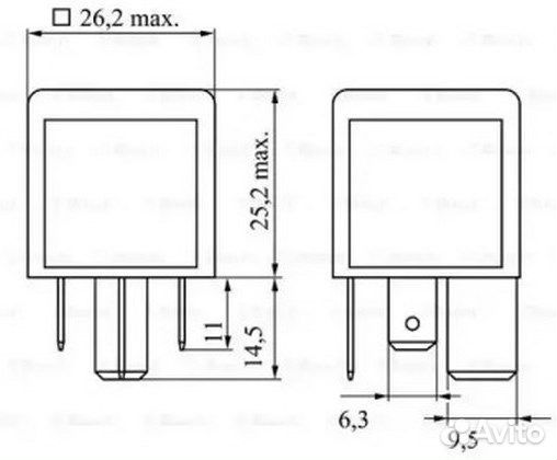 Реле Bosch 0 986 332 02 / V23134J52X450