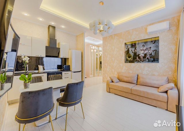 

1-к. квартира, 52 м², 2 кровати
