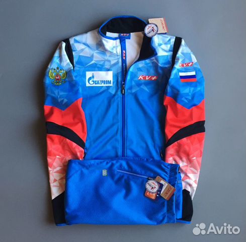 Лыжный костюм разминка KV+ команды России RBU 22г