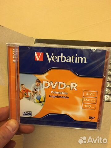 Болванка DVD-R Verbatim 4.7Gb