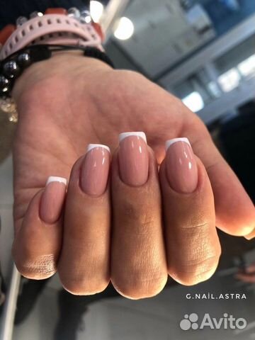 Маникюр гель лак, укреп, гелем, наращивание ногтей