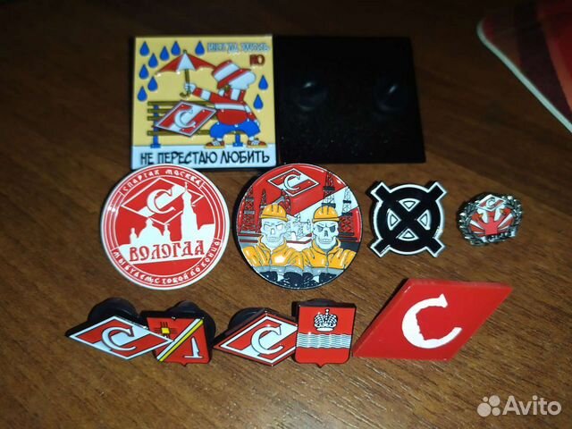 Значки, знаки Спартак, Зенит, цска, Динамо, stone