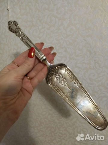 Лопатка для торта мельхиор