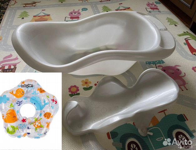 Ванночка для купания+горка+круг