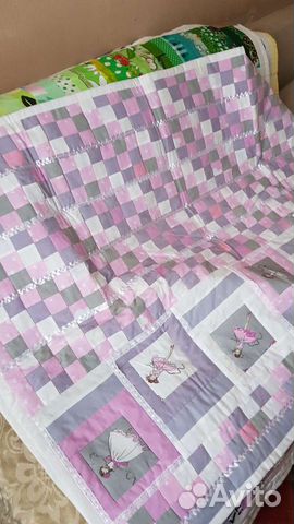Покрывало лоскутное ручной работы