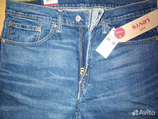 Джинсы levis 514 новые W34L38