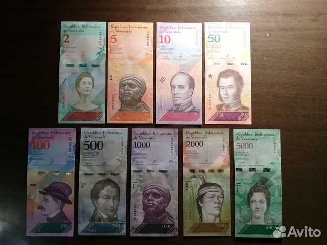 Банкноты (купюры) Венесуэлы