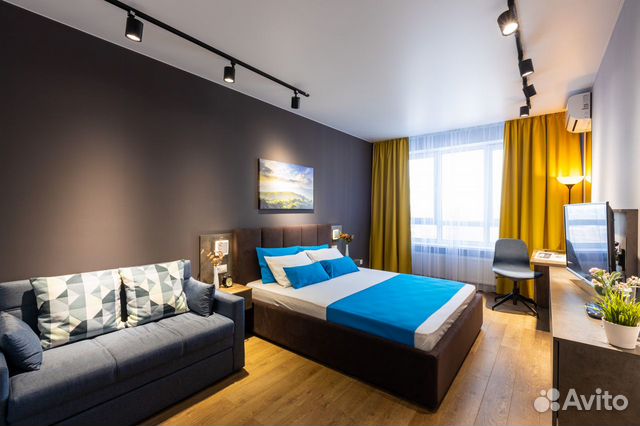 

1-к. квартира, 42 м², 2 кровати