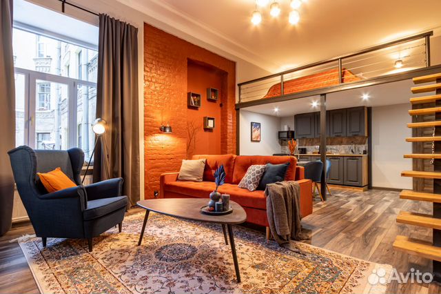 

Квартира-студия, 40 м², 2 кровати