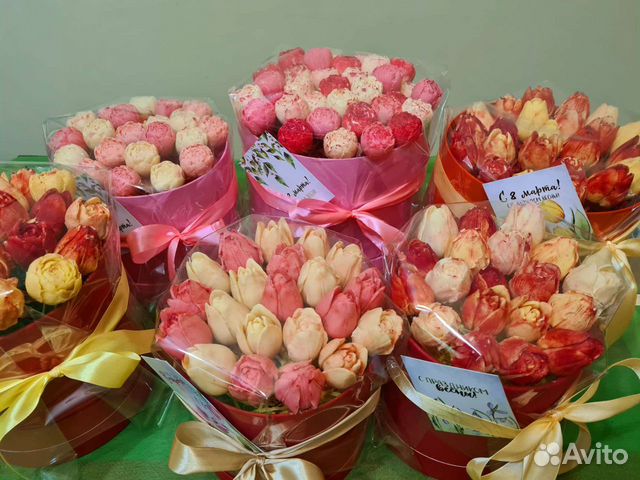 Шоколадные тюльпаны, шоколадные цветы