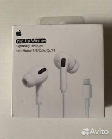 Наушники apple earpods lightning