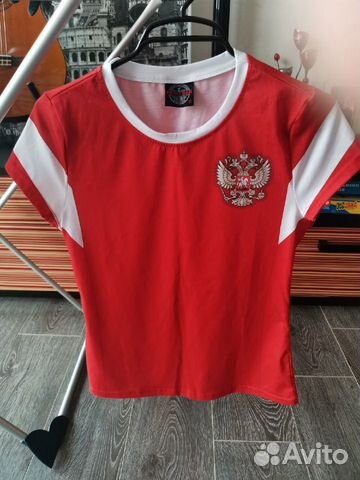 Футболка женская, 44, спортивная, с гербом