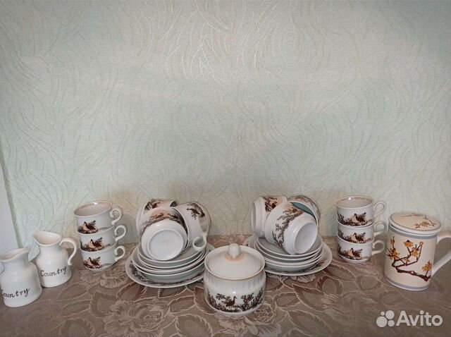 Чайный сервиз СССР 6 персон Богдановичский фз