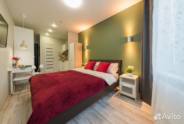 

Квартира-студия, 25 м², 1 кровать