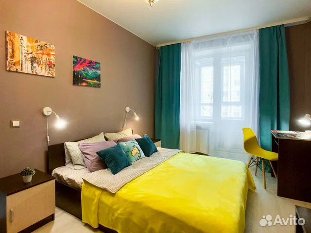 

1-к. квартира, 40 м², 2 кровати