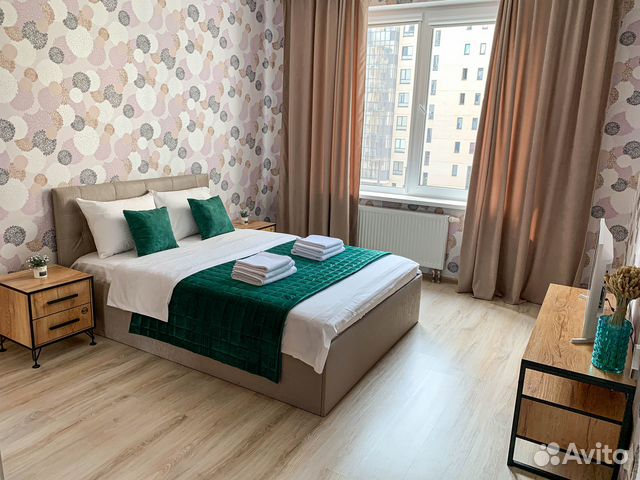 

1-к. квартира, 38 м², 2 кровати