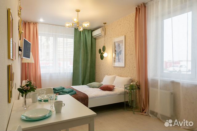 

Квартира-студия, 25 м², 2 кровати