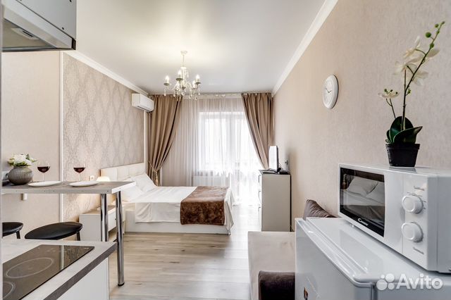 

Квартира-студия, 30 м², 2 кровати