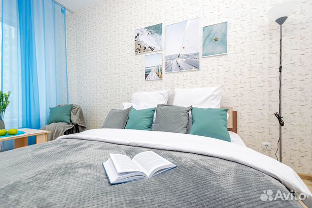 

1-к. квартира, 44 м², 2 кровати