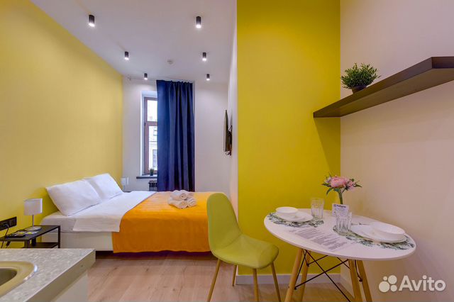 

Квартира-студия, 14 м², 1 кровать