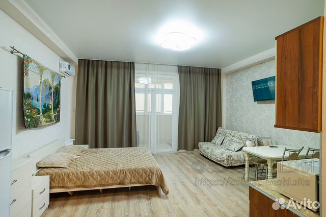 

Квартира-студия, 45 м², 2 кровати