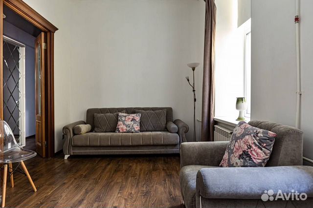 

1-к. квартира, 45 м², 2 кровати