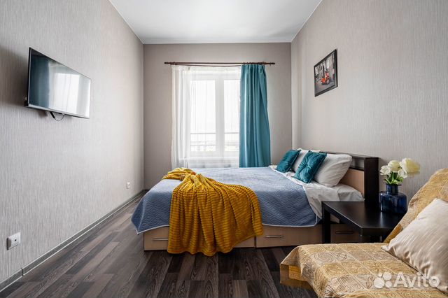 

1-к. квартира в апарт-отеле, 44 м², 3 кровати